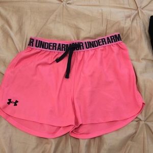 Girls- Pink UnderAmour Shorts